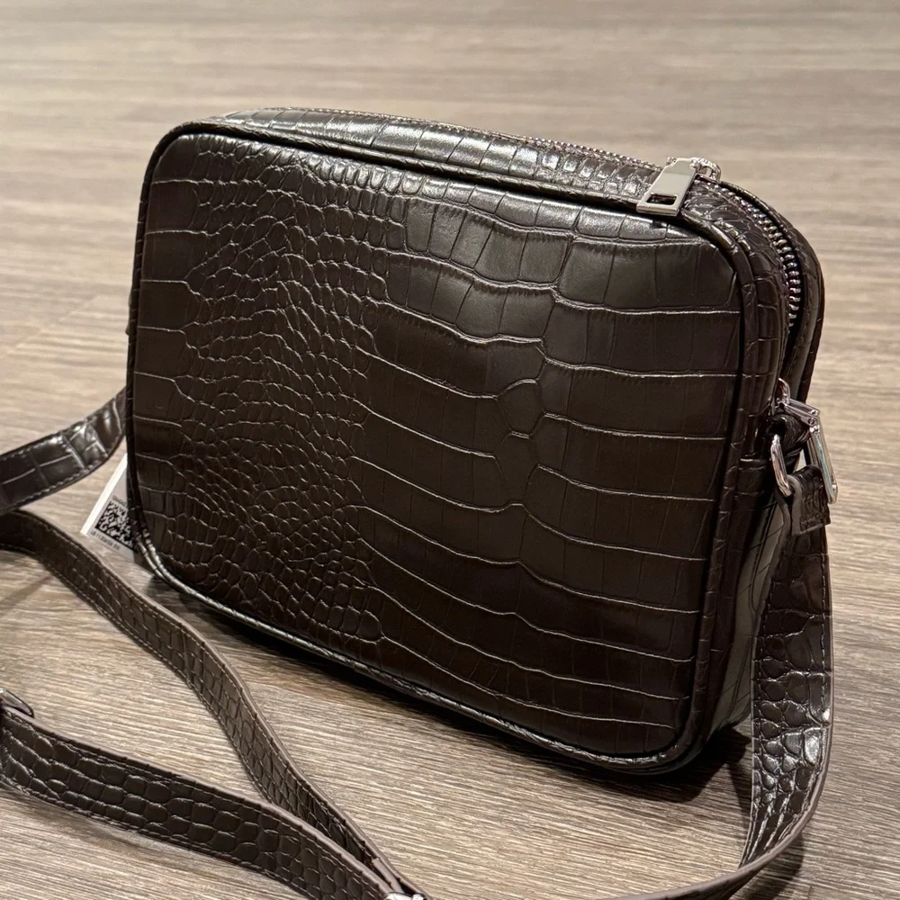 H&M Cross body Bag Faux Crocodile leather
